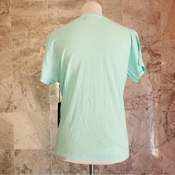 Wildfox Mint Yucca Happy Hour Keke Short Sleeve Tee - Picture 5 of 7